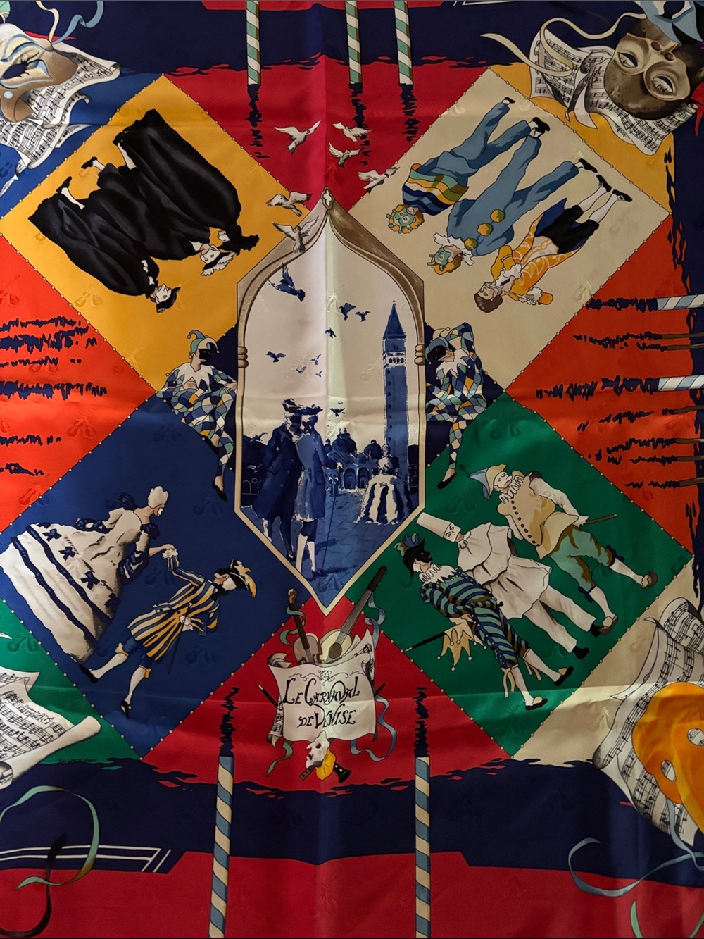 Hermes, silk carnival scarf